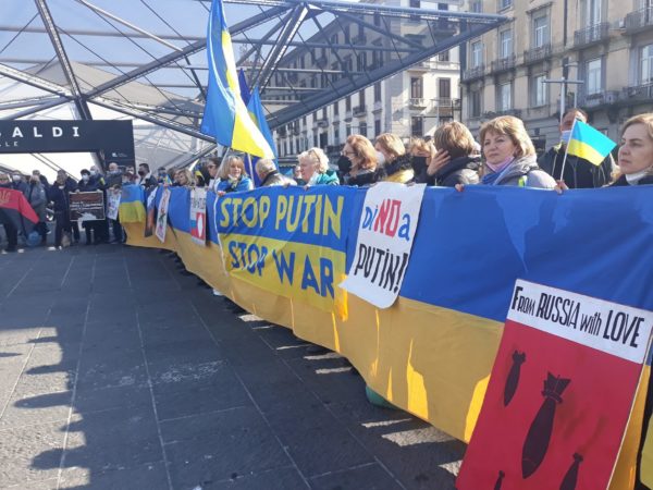 manifestazione ucraina napoli 2