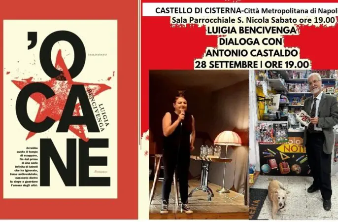 Castello di Cisterna, al Centro Parrocchiale S. Nicola la presentazione del  libro “O' Cane” di Luiga Bencivenga |