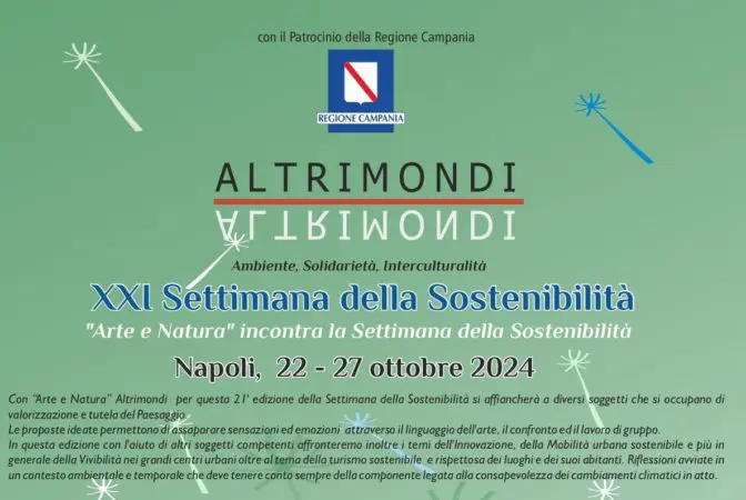 Napoli, al via la XXI° edizione della Settimana della Sostenibilità targata  Altrimondi |