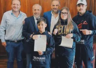 Lusciano, giovani atleti della “Luciano International Team” premiati dal  Comune |